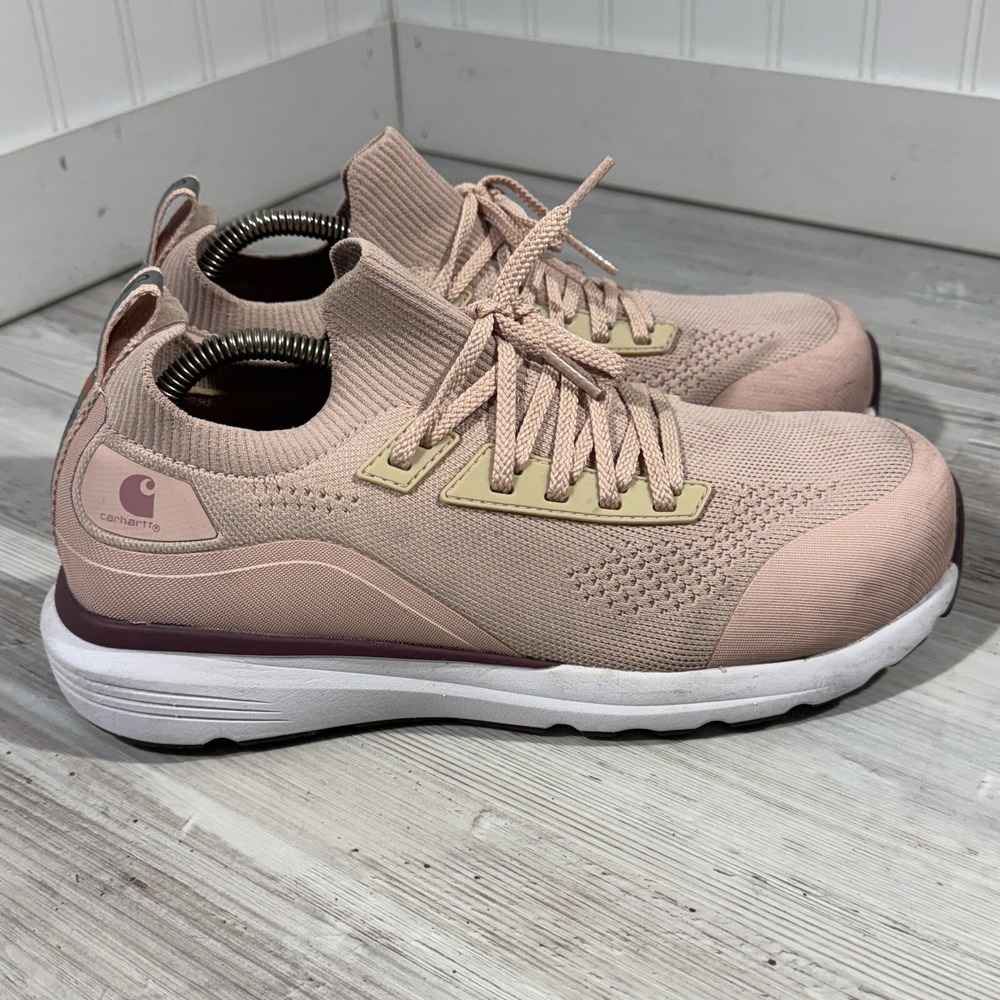 Carhartt Haslett SD Womens Work Shoes 7.5‎ M Comfort Nano Toe Light Pink Sneaker